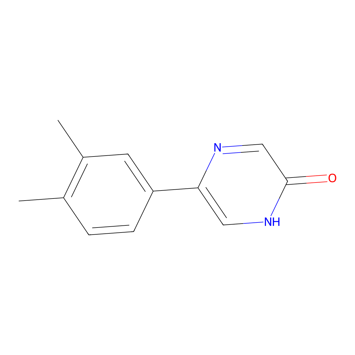 5-(3,4-Dimethylphenyl)-1,2-dihydropyrazin-2-one molecular structure, CAS 1933609-25-6