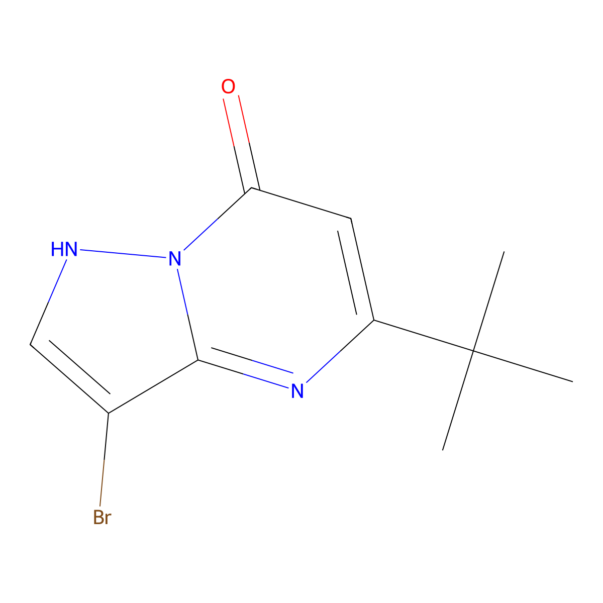 3-Bromo-5-tert-butylpyrazolo[1,5-A]pyrimidin-7-OL molecular structure, CAS 1933628-29-5