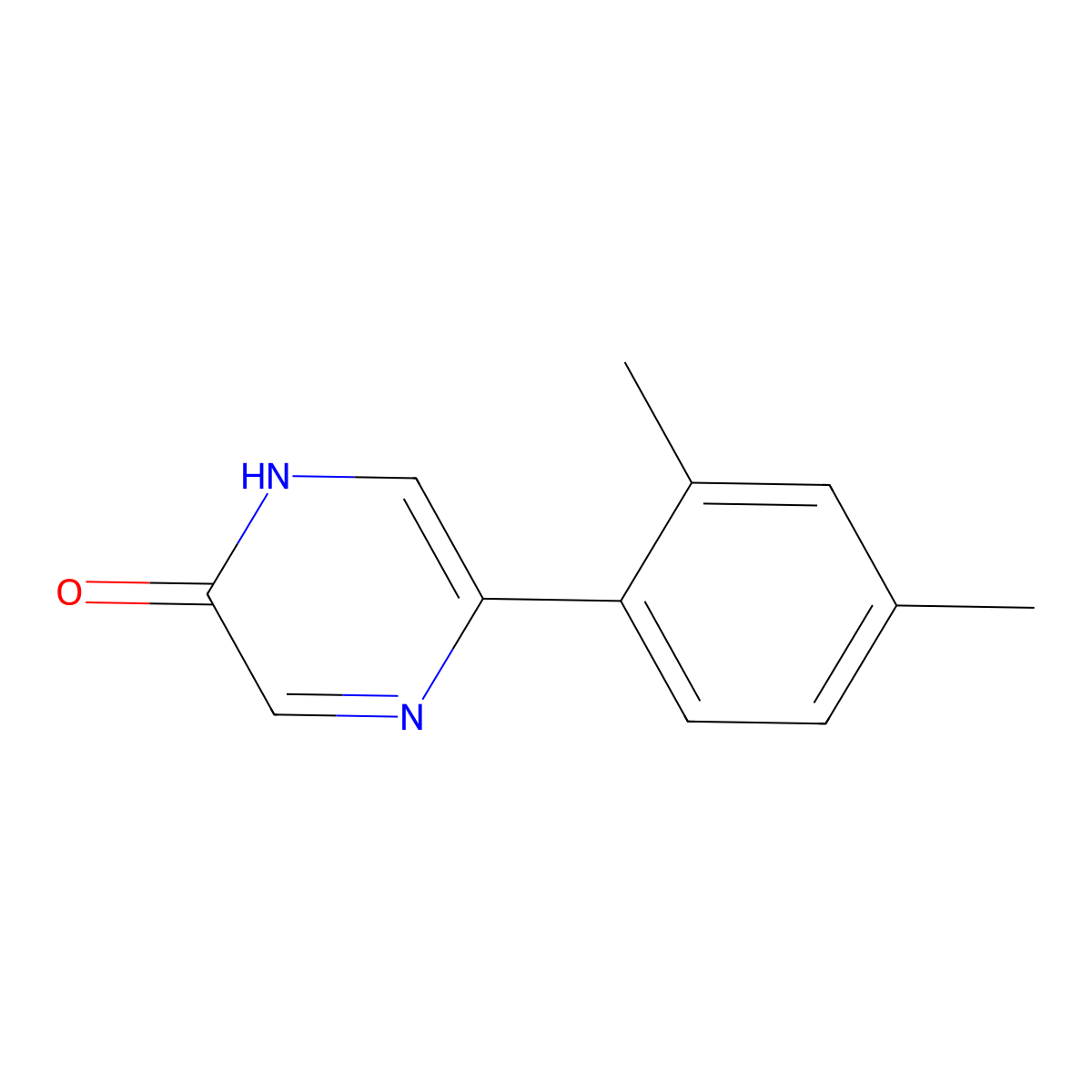 5-(2,4-dimethylphenyl)pyrazin-2(1H)-one molecular structure, CAS 1933655-49-2