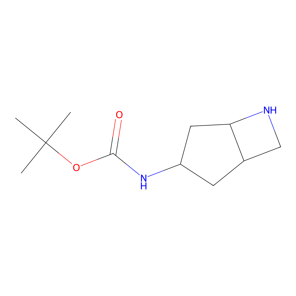tert-butyl N-[(3R,5S)-6-azabicyclo[3.2.0]heptan-3-yl]carbamate molecular structure, CAS 1933741-18-4