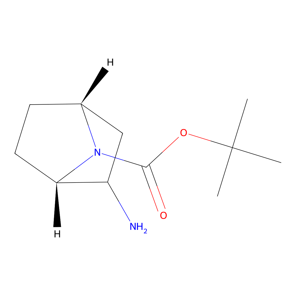 endo-7-Boc-7-azabicyclo[2.2.1]heptan-2-yl amine racemate molecular structure, CAS 1933765-52-6
