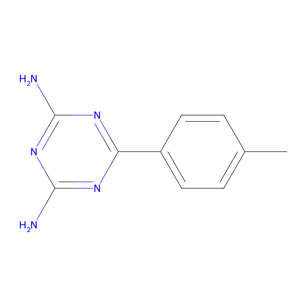 2,4-Diamino-6-(4-methylphenyl)-1,3,5-triazine molecular structure, CAS 19338-12-6