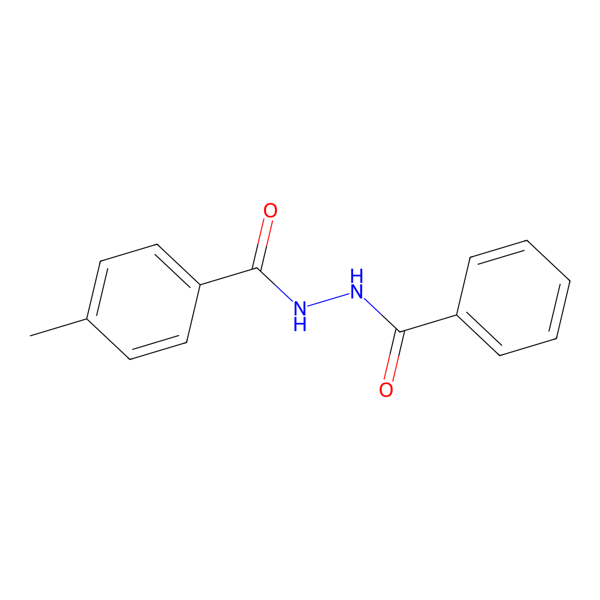 N'-Benzoyl-4-methylbenzohydrazide molecular structure, CAS 19338-21-7