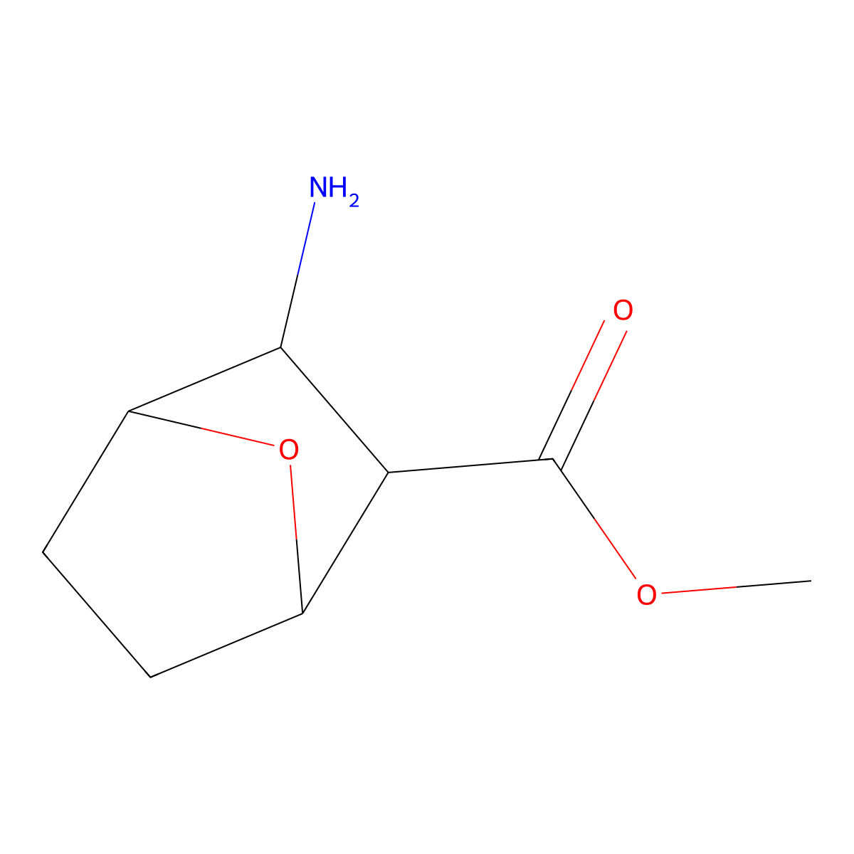 rel-Methyl (1R,2S,3R,4S)-3-amino-7-oxabicyclo[2.2.1]heptane-2-carboxylate molecular structure, CAS 193414-15-2