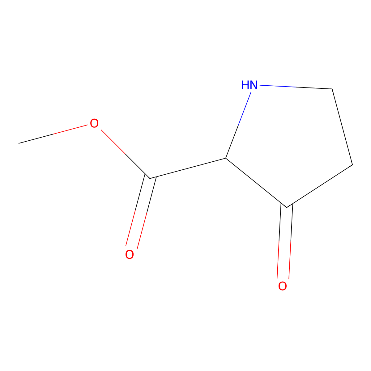 Methyl 3-oxopyrrolidine-2-carboxylate molecular structure, CAS 1934242-09-7