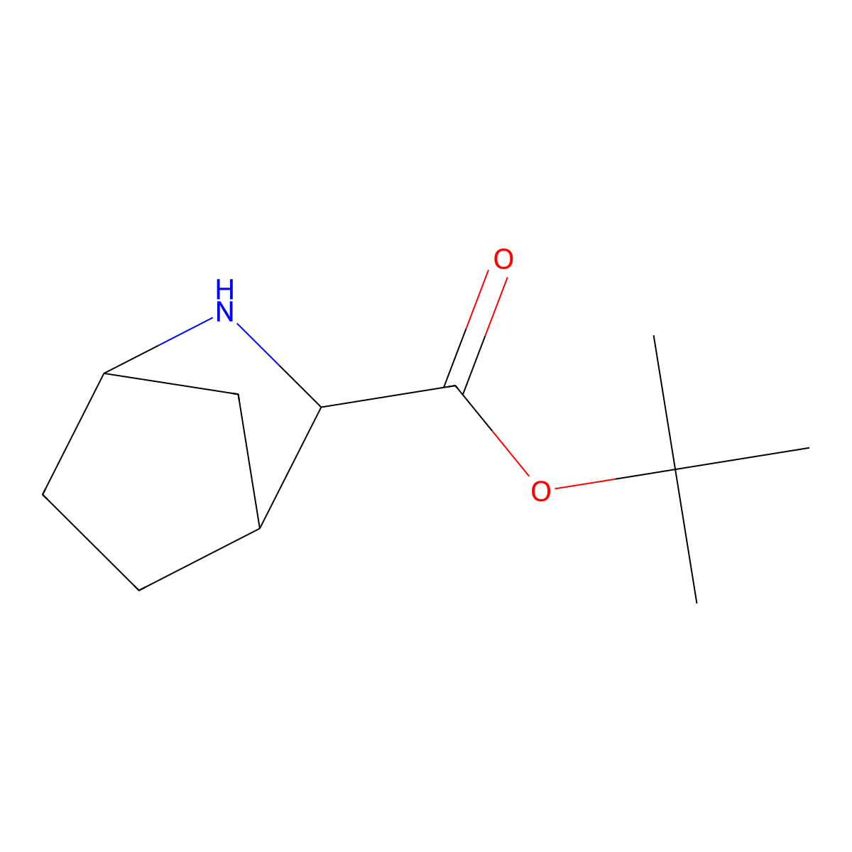 Tert-butyl 2-azabicyclo[2.2.1]heptane-3-carboxylate molecular structure, CAS 1934252-73-9