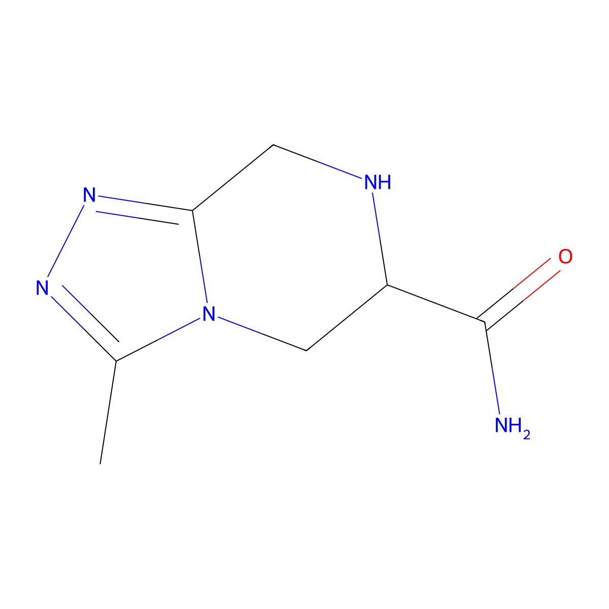 3-methyl-5H,6H,7H,8H-[1,2,4]triazolo[4,3-a]pyrazine-6-carboxamide molecular structure, CAS 1934260-67-9