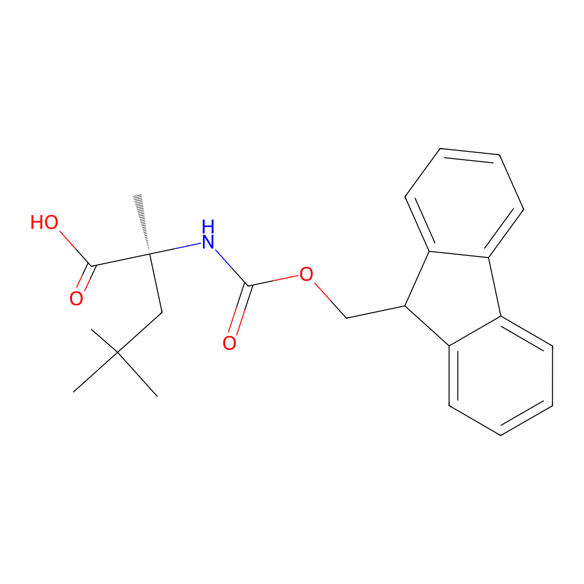 (2S)-2-(9H-fluoren-9-ylmethoxycarbonylamino)-2,4,4-trimethyl-pentanoic acid molecular structure, CAS 1934266-56-4
