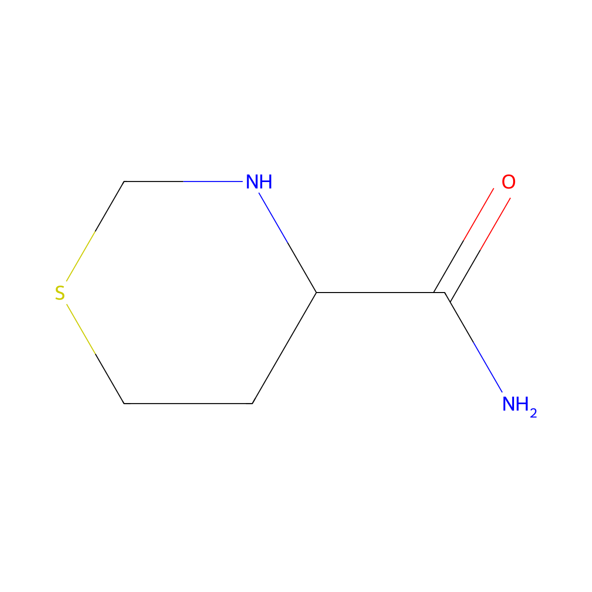 1,3-Thiazinane-4-carboxamide molecular structure, CAS 1934274-59-5