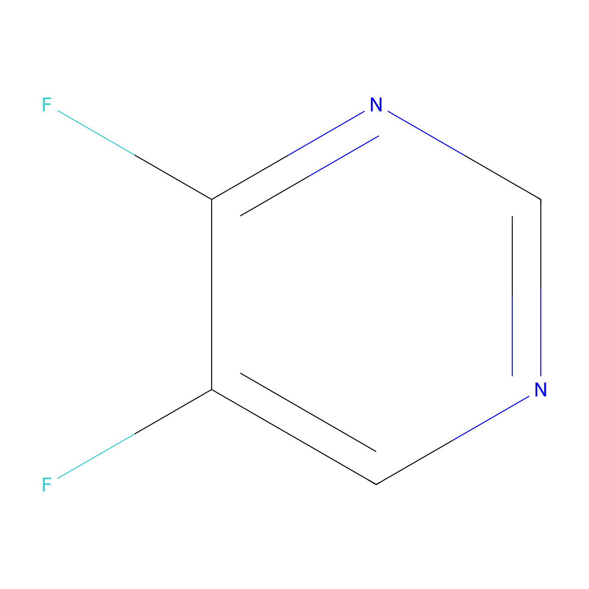 4,5-Difluoropyrimidine molecular structure, CAS 1934299-31-6