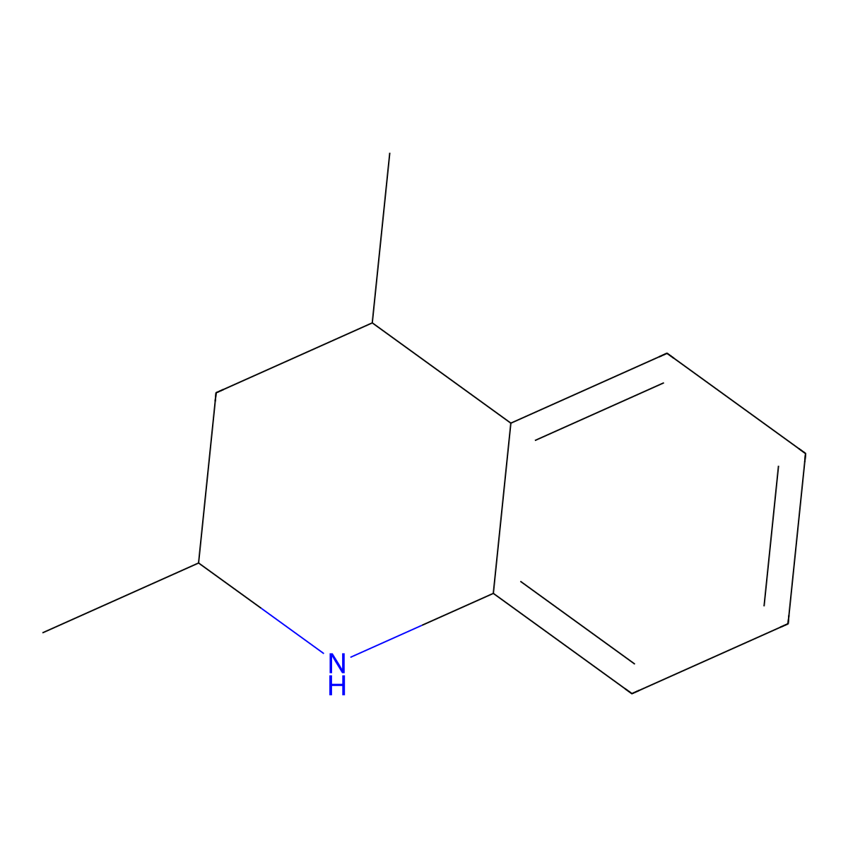 2,4-Dimethyl-1,2,3,4-tetrahydroquinoline molecular structure, CAS 19343-79-4