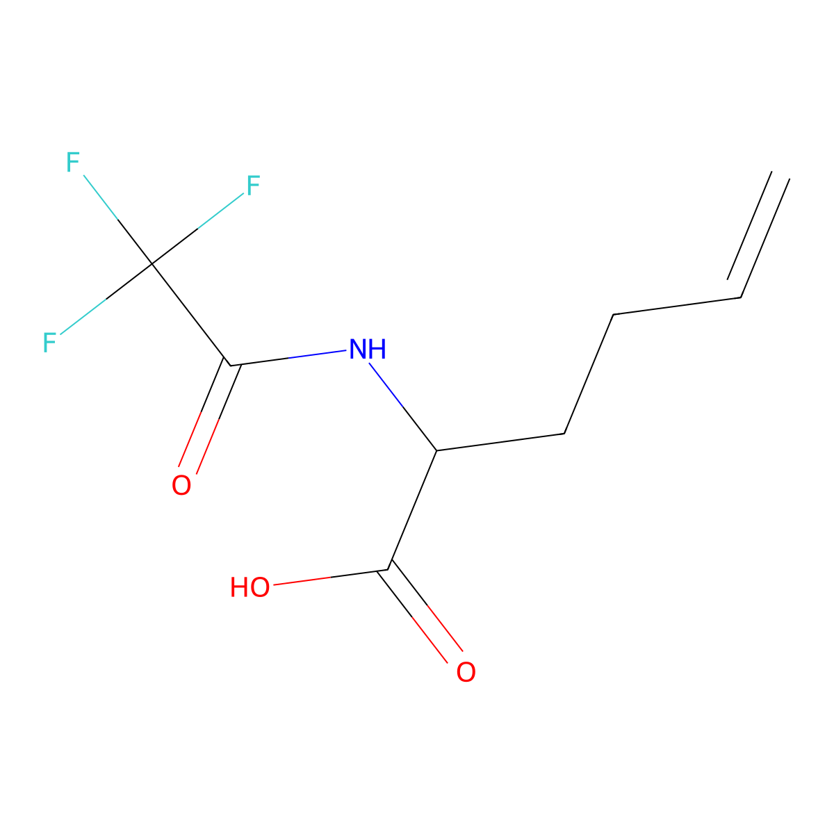 2-(Trifluoroacetamido)hex-5-enoic acid molecular structure, CAS 1934360-32-3