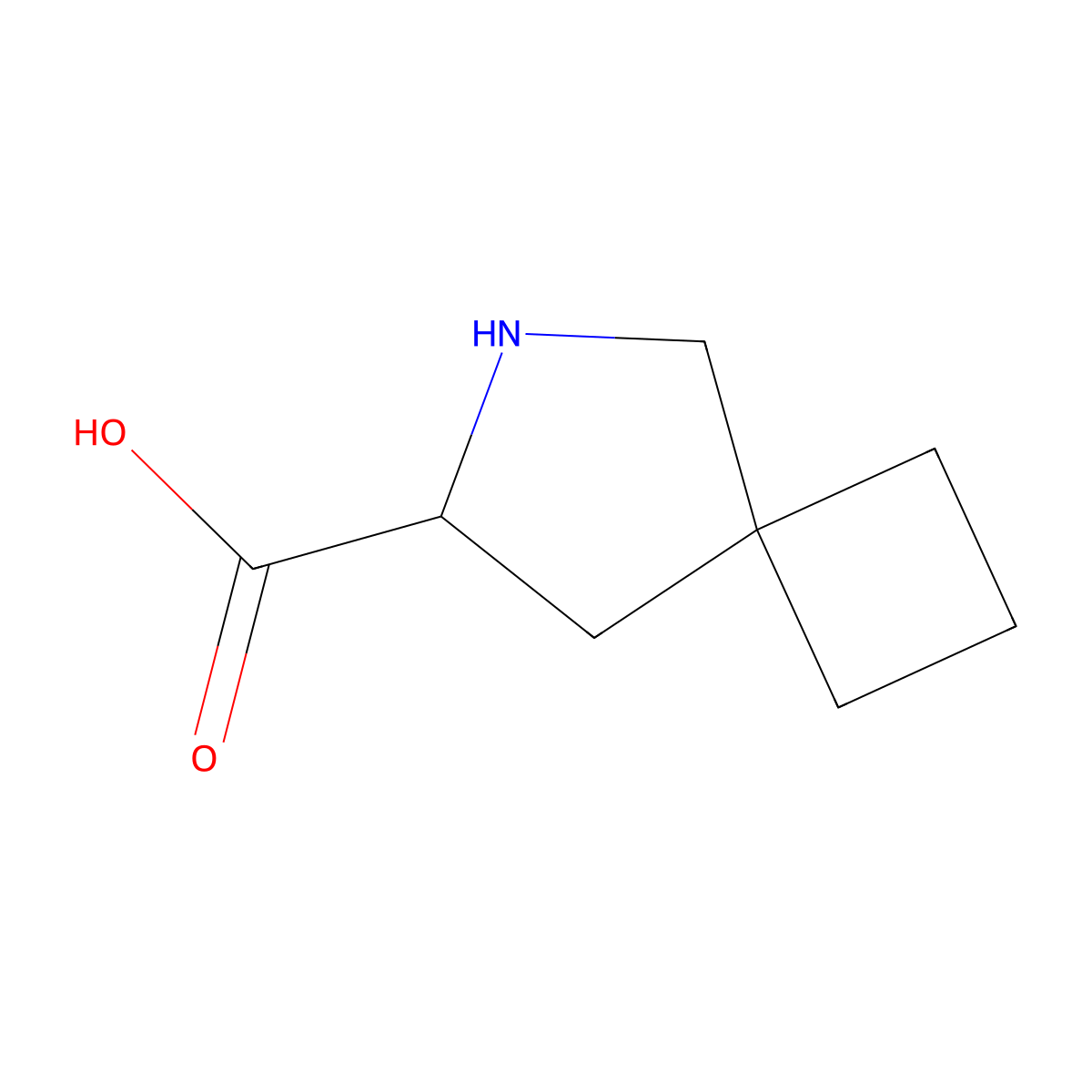 6-Azaspiro[3.4]octane-7-carboxylic acid molecular structure, CAS 1934361-21-3