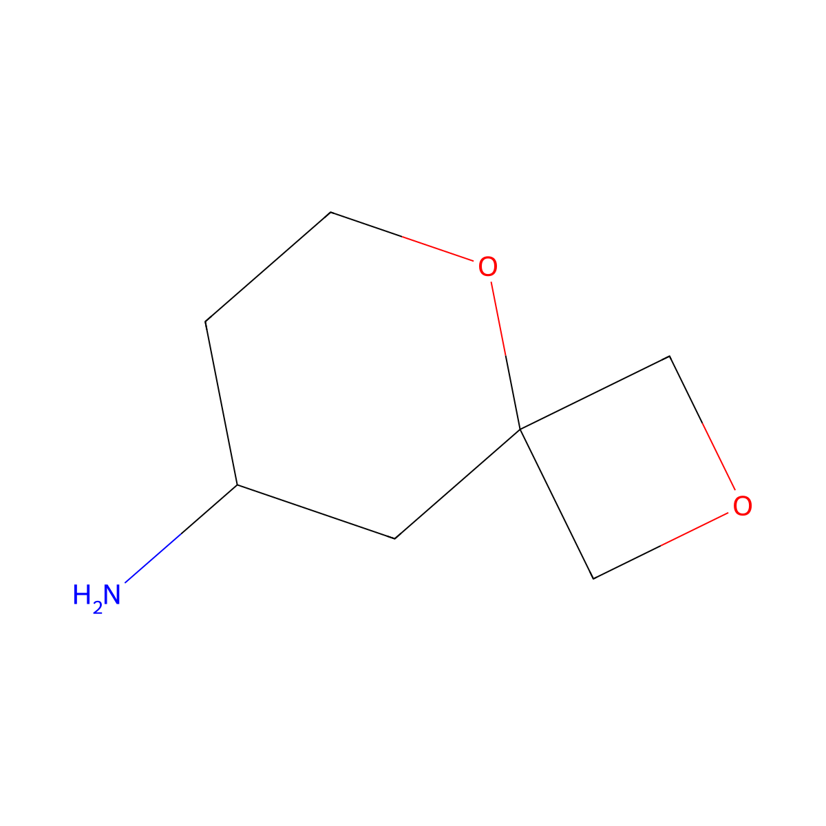 2,5-Dioxaspiro[3.5]nonan-8-amine molecular structure, CAS 1934361-63-3
