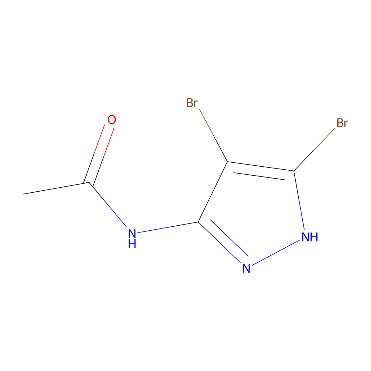 N-(4,5-Dibromo-1H-pyrazol-3-yl)acetamide molecular structure, CAS 1934362-80-7