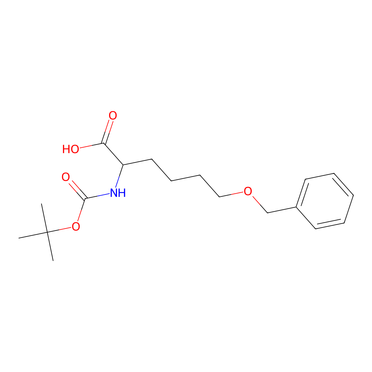 6-(Benzyloxy)-2-{[(tert-butoxy)carbonyl]amino}hexanoic acid molecular structure, CAS 1934367-71-1