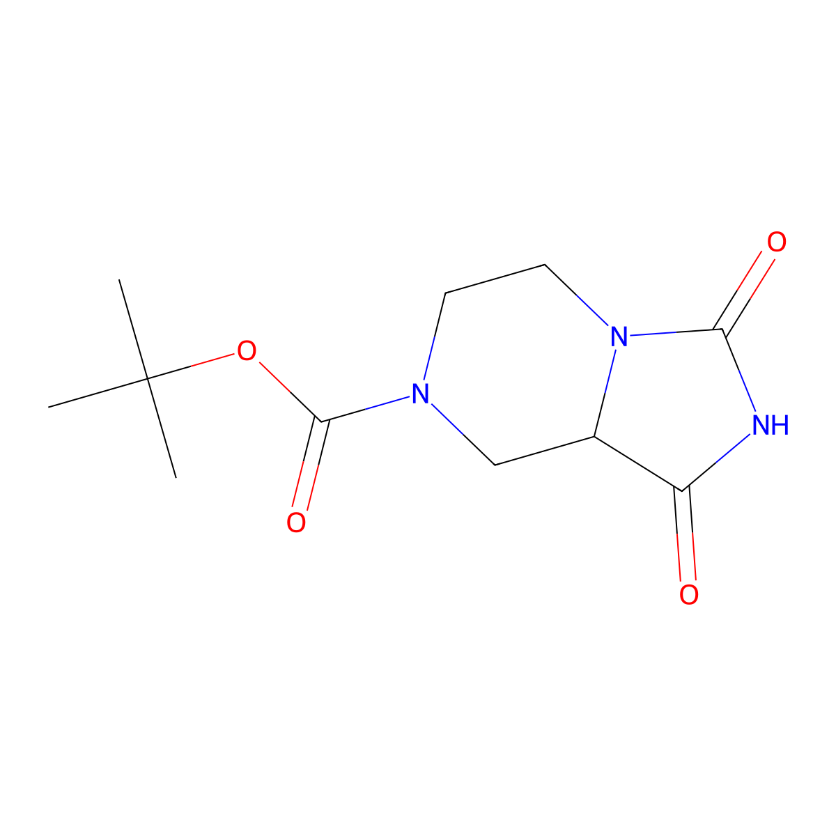 Tert-butyl 1,3-dioxo-octahydroimidazolidino(1,5-a)piperazine-7-carboxylate molecular structure, CAS 1934372-42-5