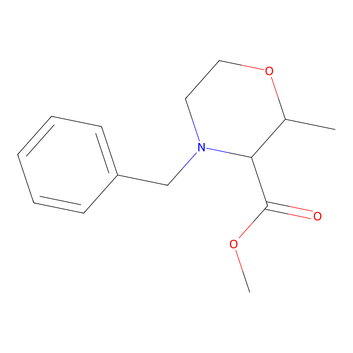 Methyl 4-benzyl-2-methylmorpholine-3-carboxylate molecular structure, CAS 1934378-40-1