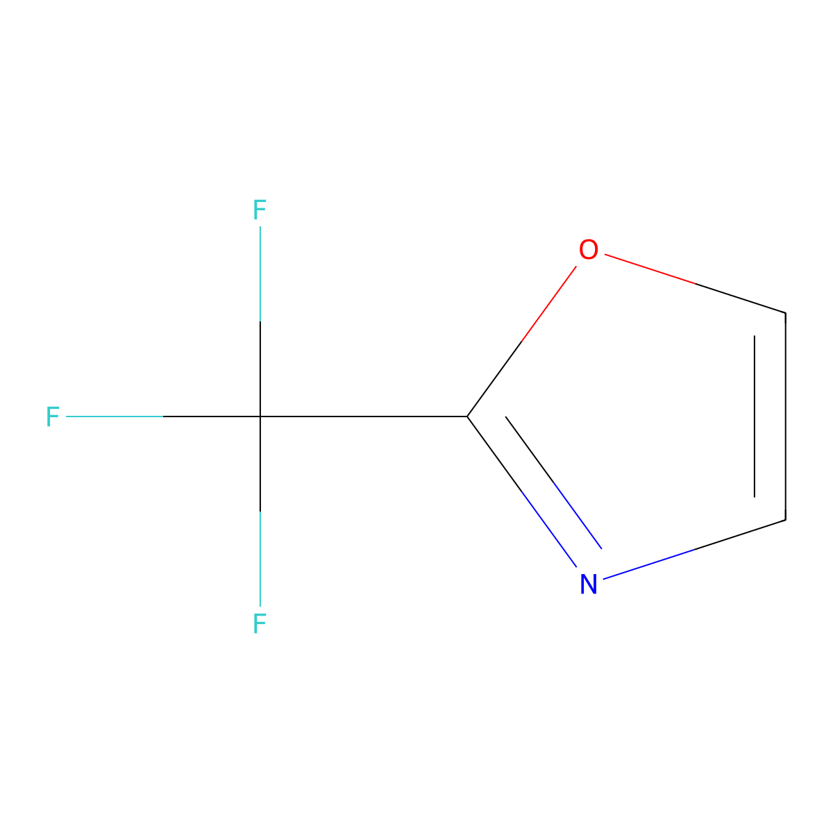 2-(Trifluoromethyl)-1,3-oxazole molecular structure, CAS 1934379-55-1