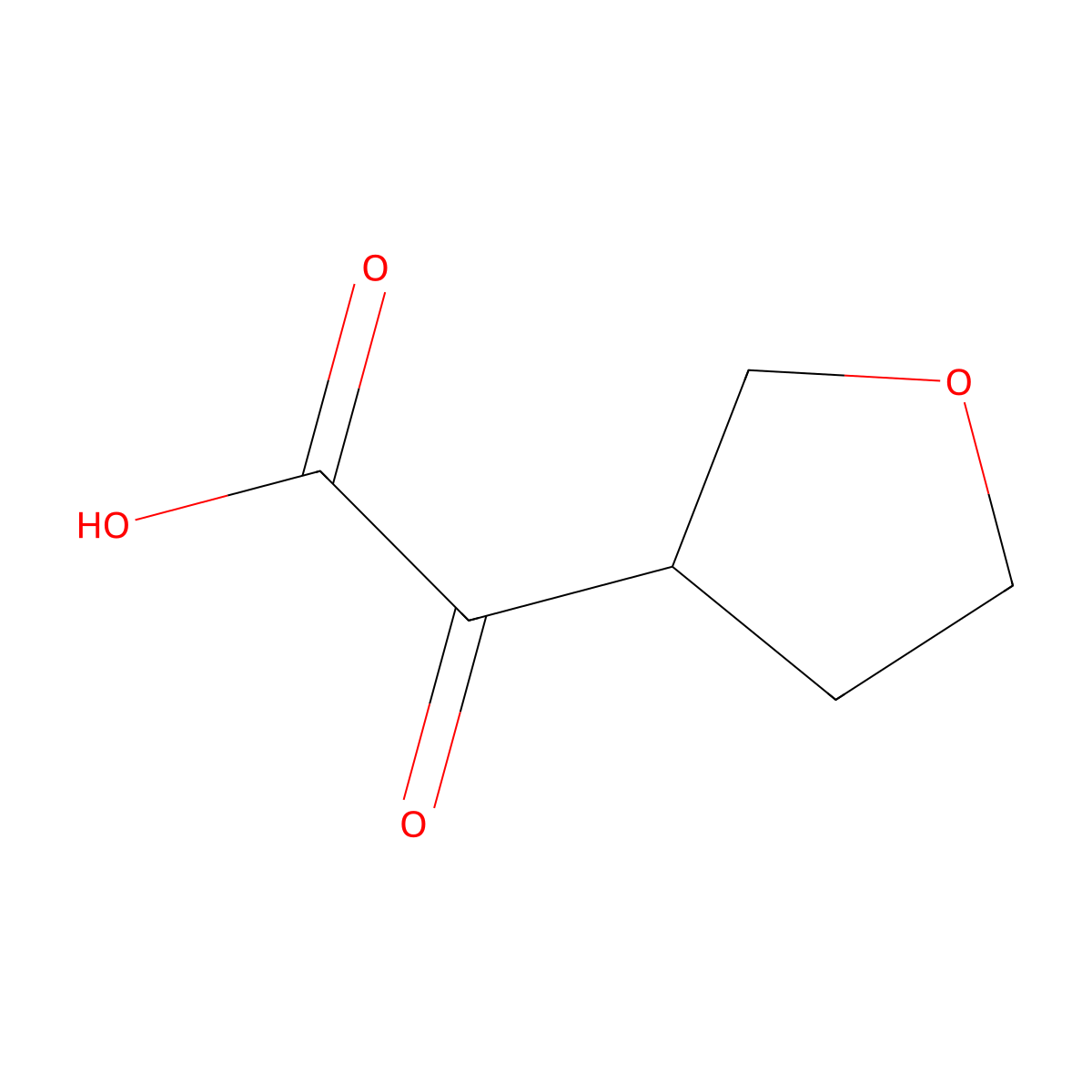2-Oxo-2-(tetrahydrofuran-3-YL)acetic acid molecular structure, CAS 1934384-49-2