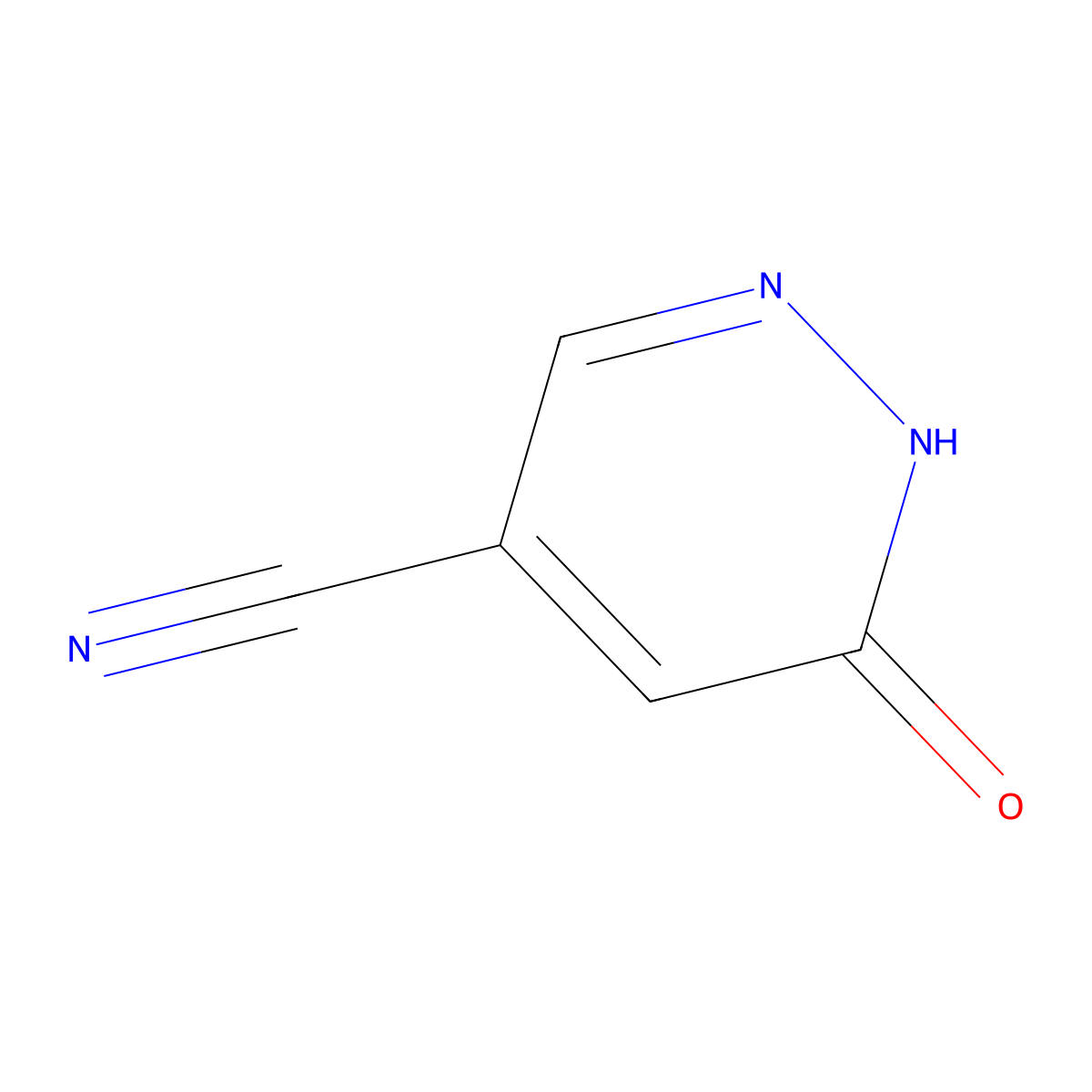 6-Oxo-1,6-dihydropyridazine-4-carbonitrile molecular structure, CAS 1934386-28-3