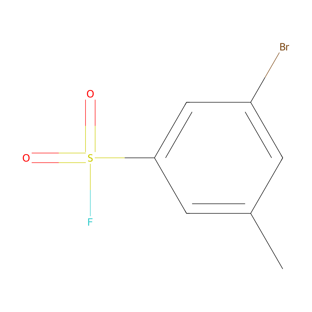 3-Bromo-5-methylbenzene-1-sulfonyl fluoride molecular structure, CAS 1934392-03-6