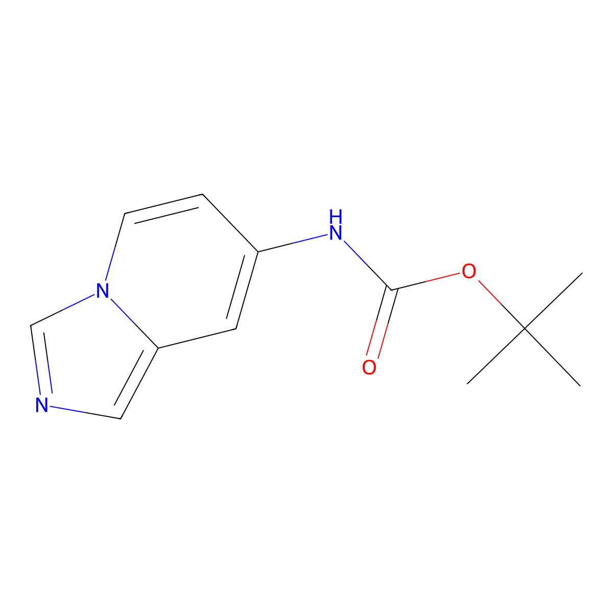 tert-butyl N-{imidazo[1,5-a]pyridin-7-yl}carbamate molecular structure, CAS 1934392-42-3