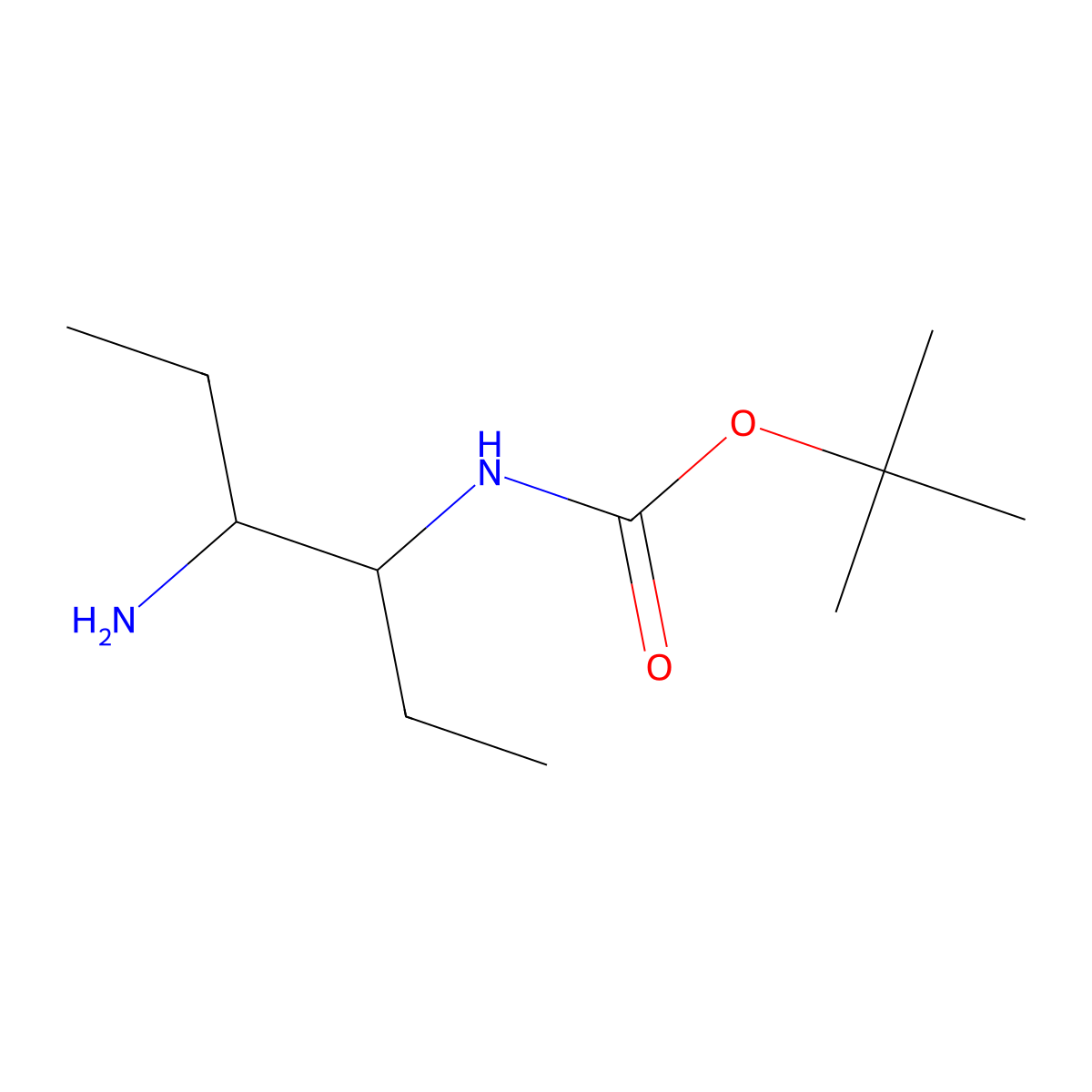 tert-butyl N-(4-aminohexan-3-yl)carbamate molecular structure, CAS 1934394-33-8