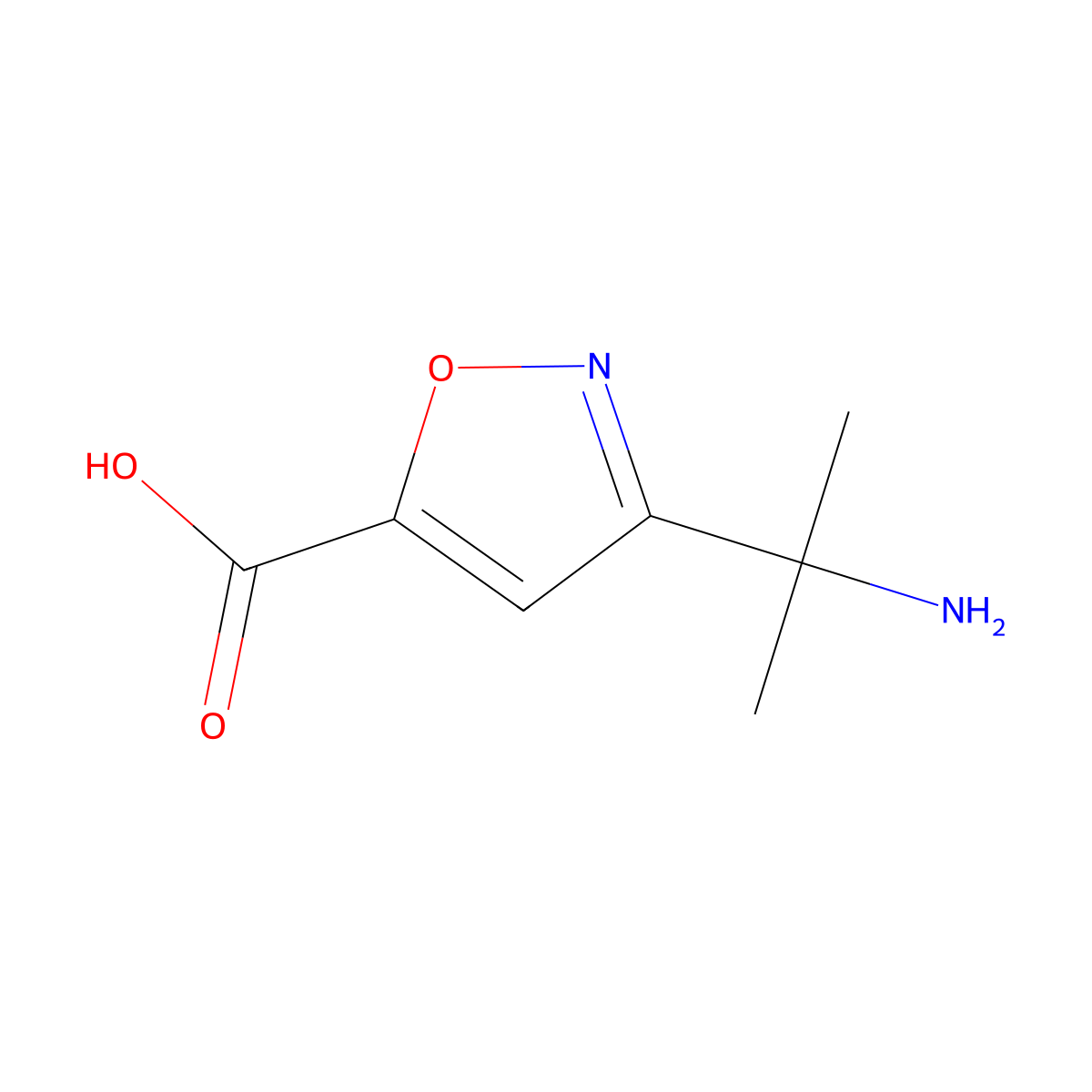 3-(2-Aminopropan-2-yl)-1,2-oxazole-5-carboxylic acid molecular structure, CAS 1934395-80-8