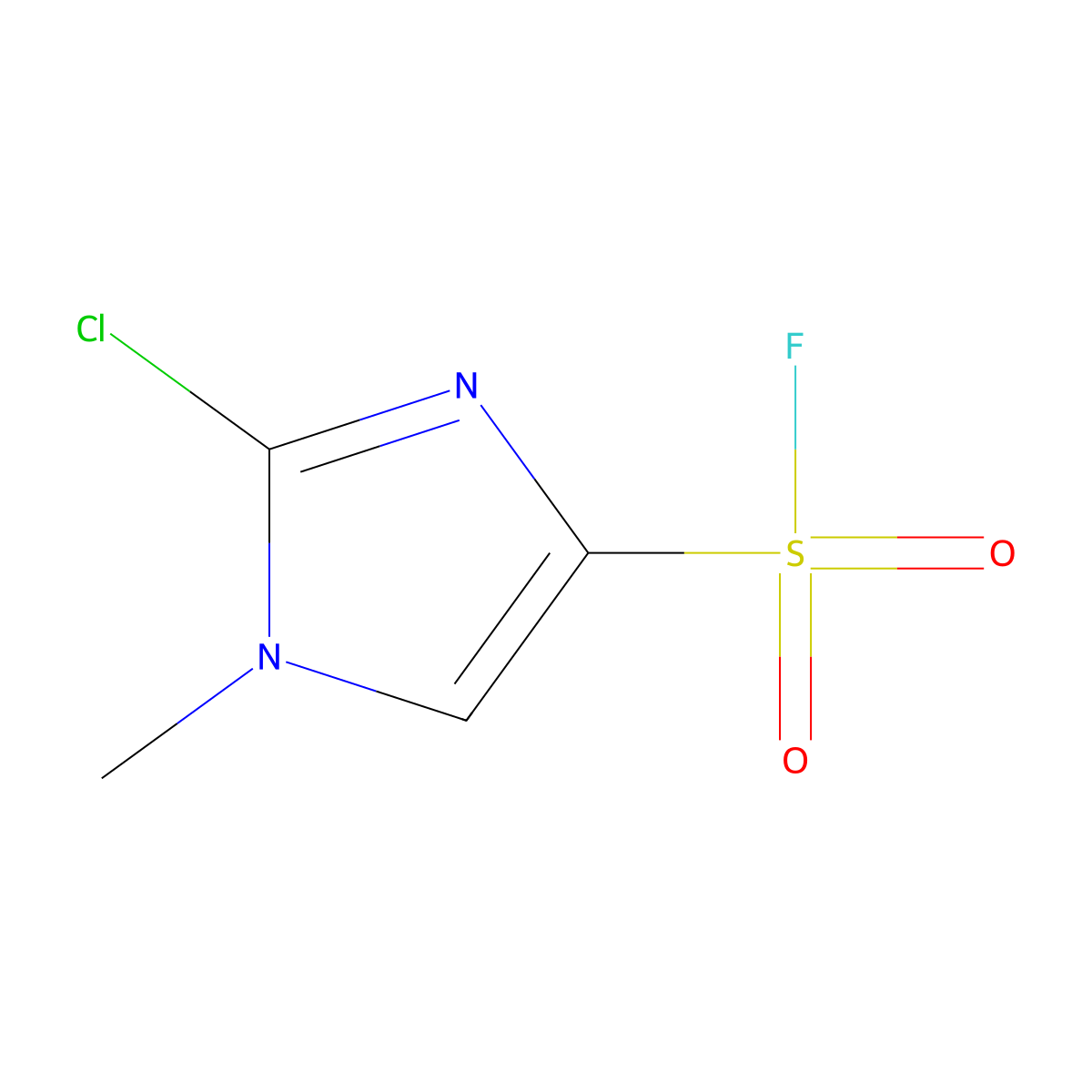 2-Chloro-1-methyl-1H-imidazole-4-sulfonyl fluoride molecular structure, CAS 1934397-58-6