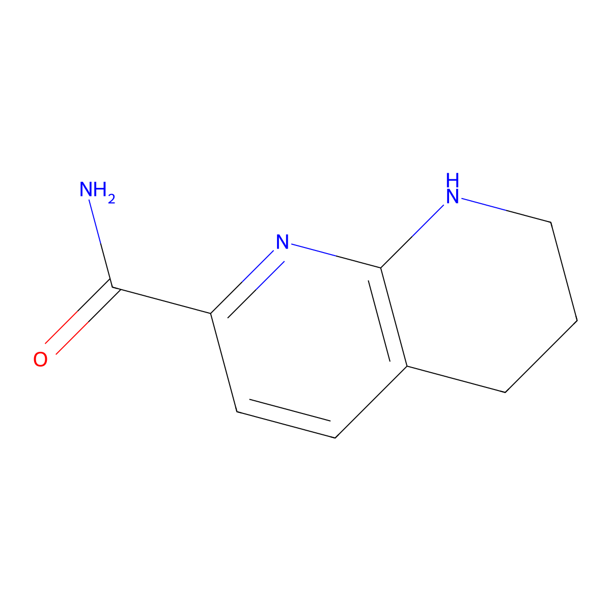 5,6,7,8-Tetrahydro-1,8-naphthyridine-2-carboxamide molecular structure, CAS 1934399-85-5