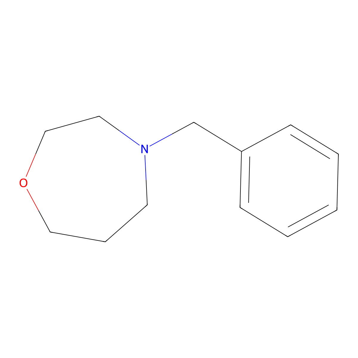 4-Benzyl-1,4-oxazepane molecular structure, CAS 19344-52-6