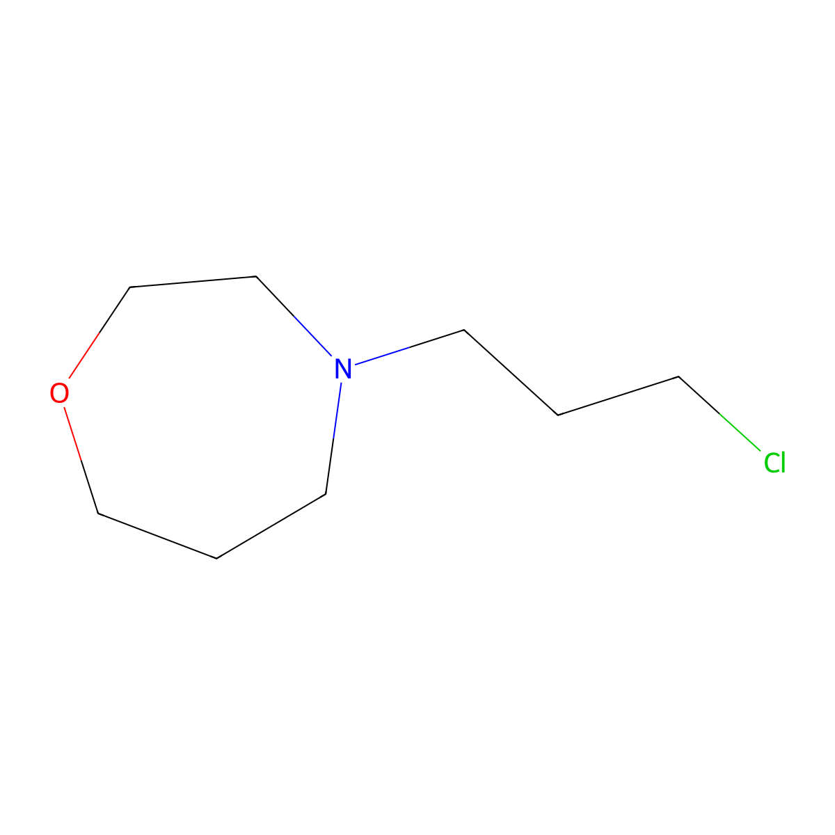 4-(3-Chloropropyl)-1,4-oxazepane molecular structure, CAS 19344-61-7