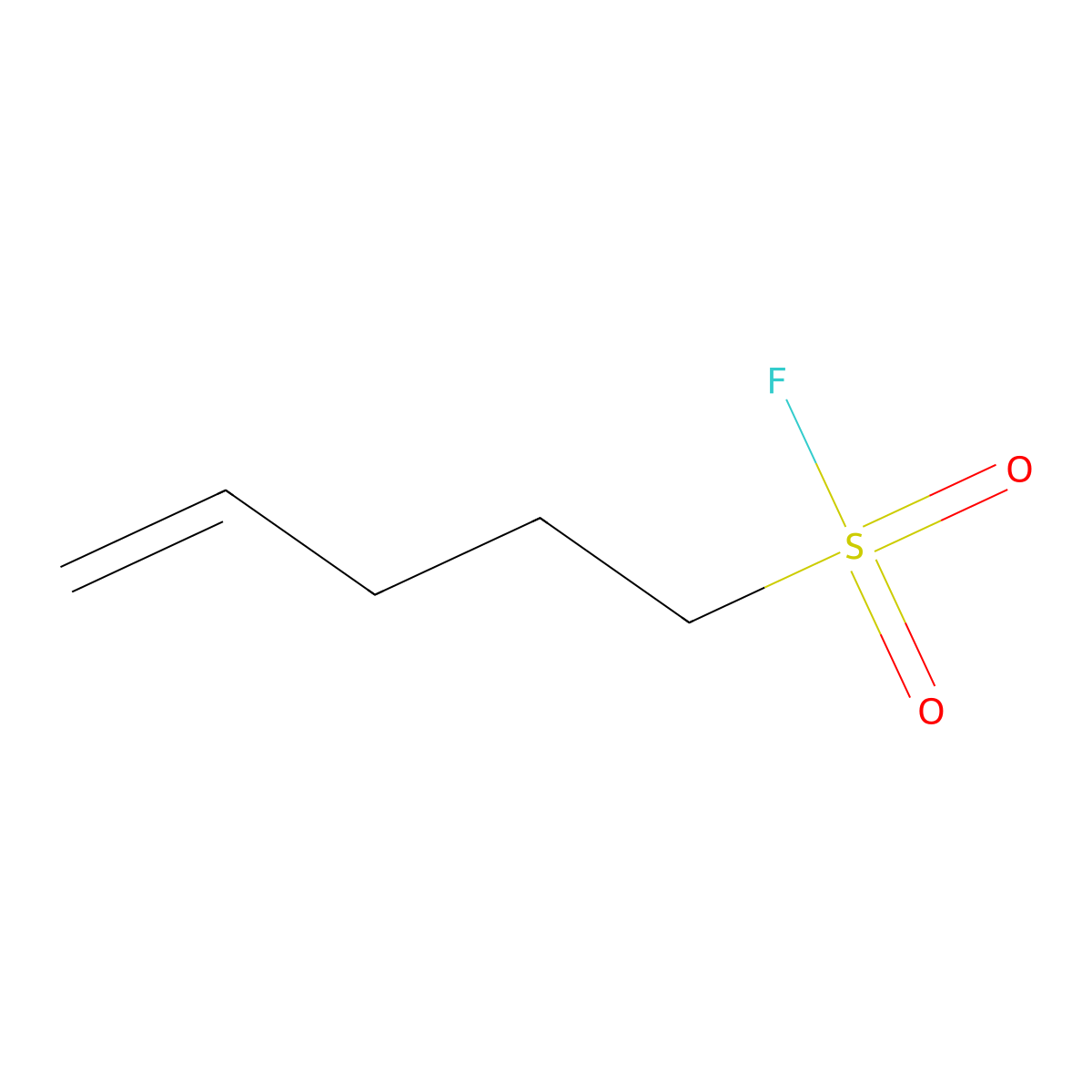 Pent-4-ene-1-sulfonyl fluoride molecular structure, CAS 1934403-51-6