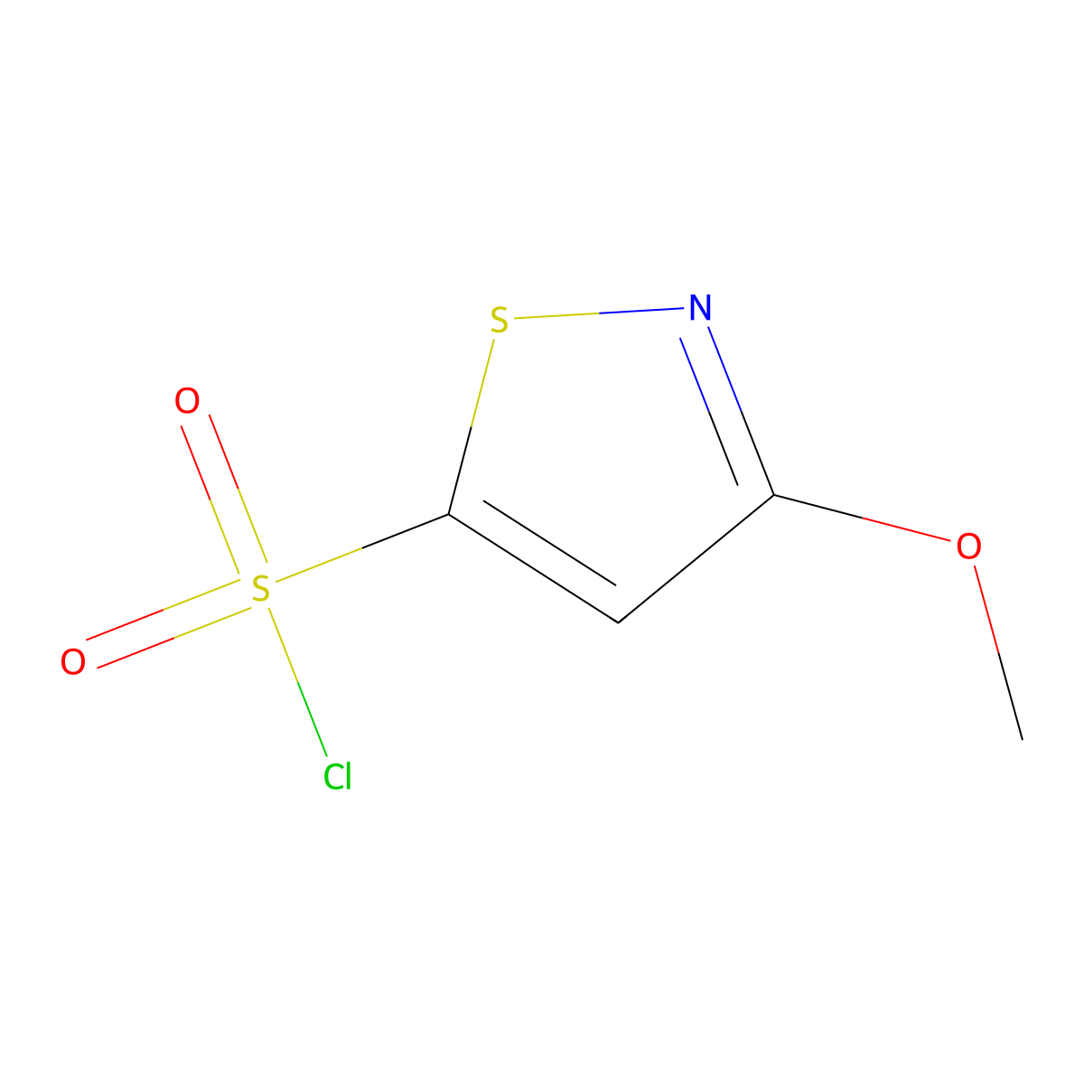 3-Methoxy-1,2-thiazole-5-sulfonyl chloride molecular structure, CAS 1934404-92-8