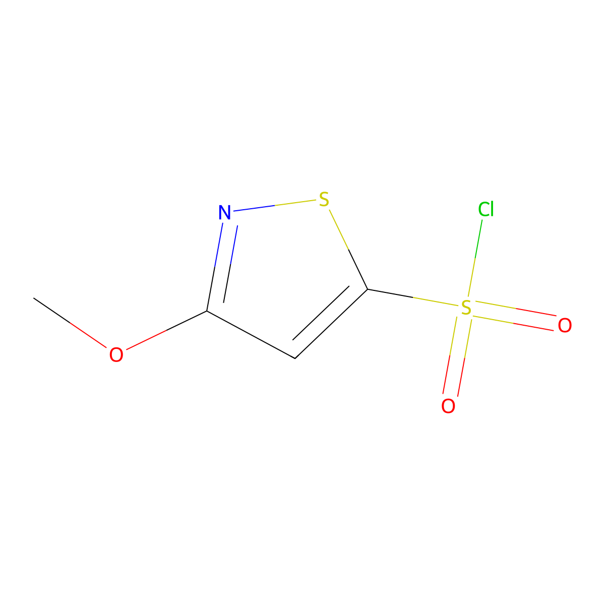 3-Methoxy-1,2-thiazole-5-sulfonyl chloride molecular structure, CAS 1934404-92-8