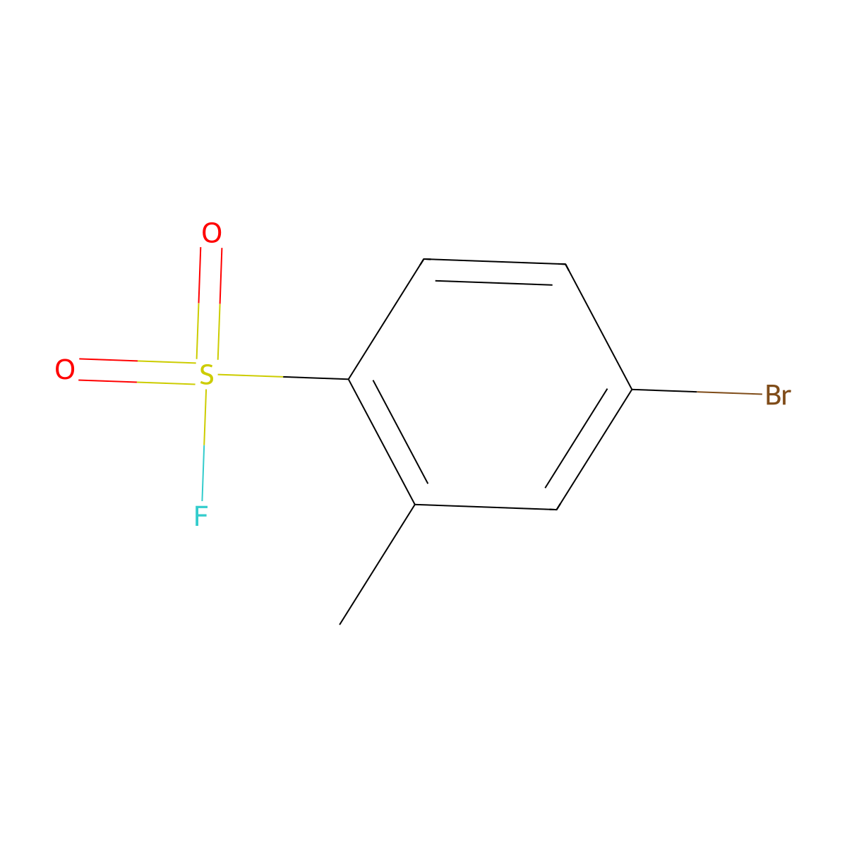 4-Bromo-2-methylbenzene-1-sulfonyl fluoride molecular structure, CAS 1934405-42-1