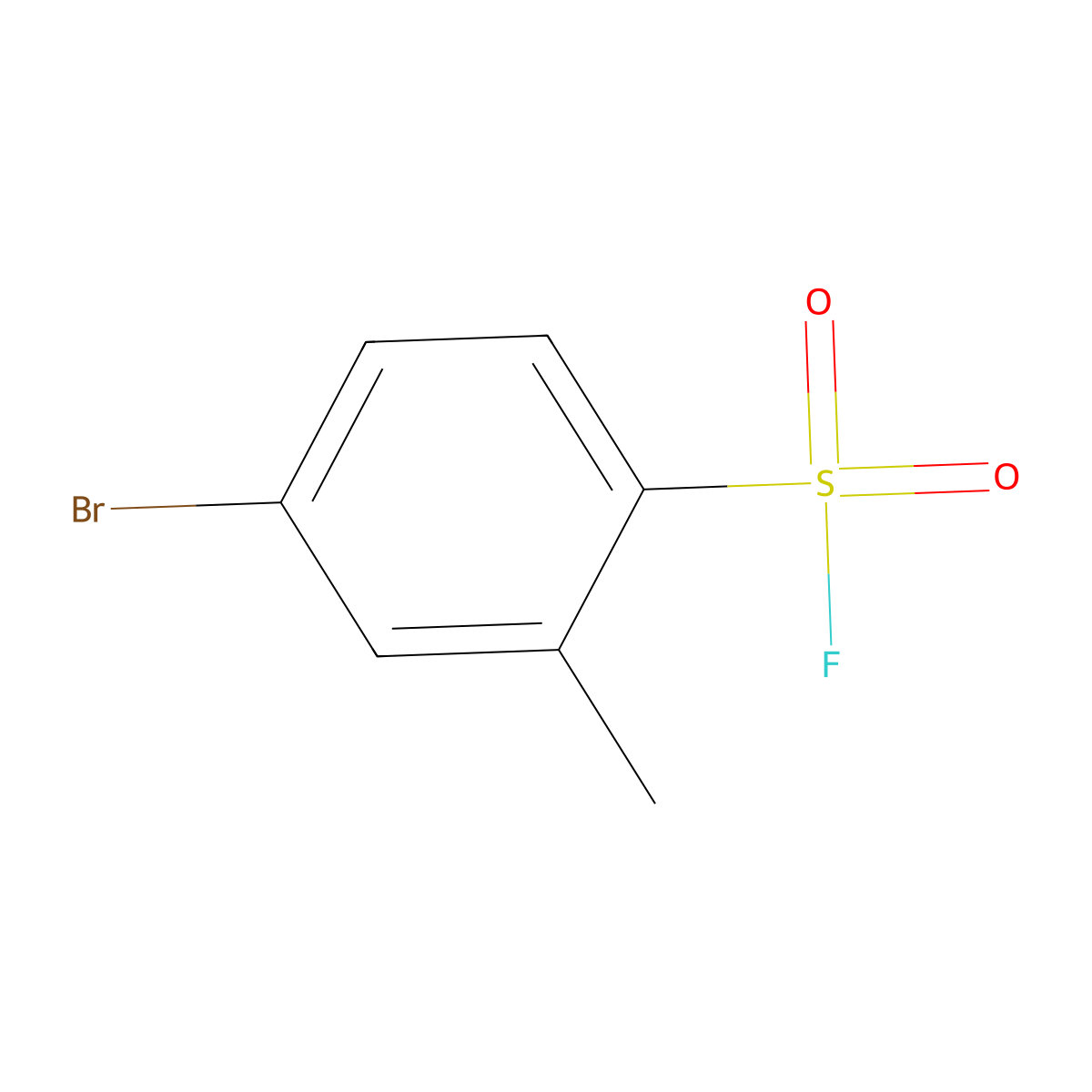 4-Bromo-2-methylbenzene-1-sulfonyl fluoride molecular structure, CAS 1934405-42-1