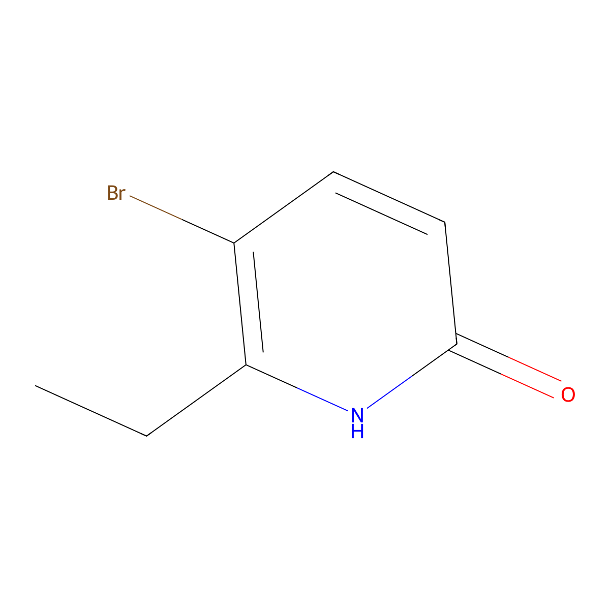 5-Bromo-6-ethylpyridin-2-ol molecular structure, CAS 1934406-08-2