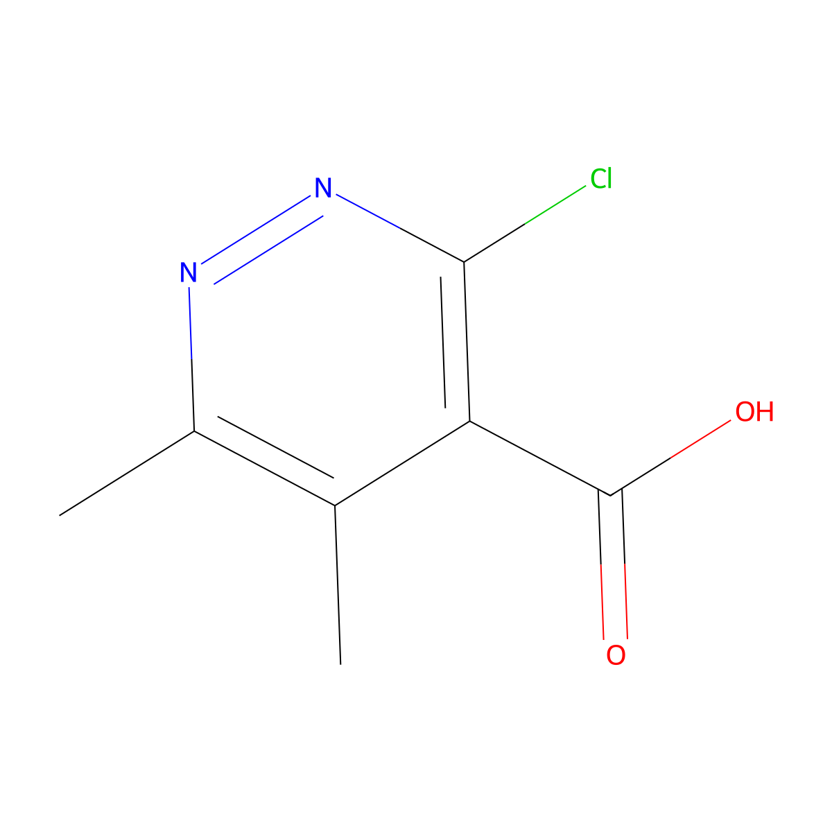 3-Chloro-5,6-dimethylpyridazine-4-carboxylic acid molecular structure, CAS 1934407-26-7
