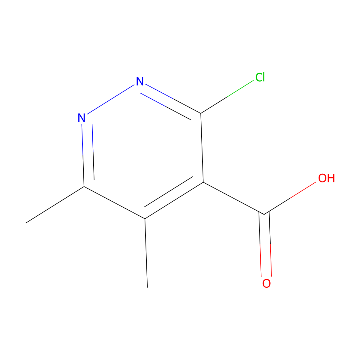 3-Chloro-5,6-dimethylpyridazine-4-carboxylic acid molecular structure, CAS 1934407-26-7