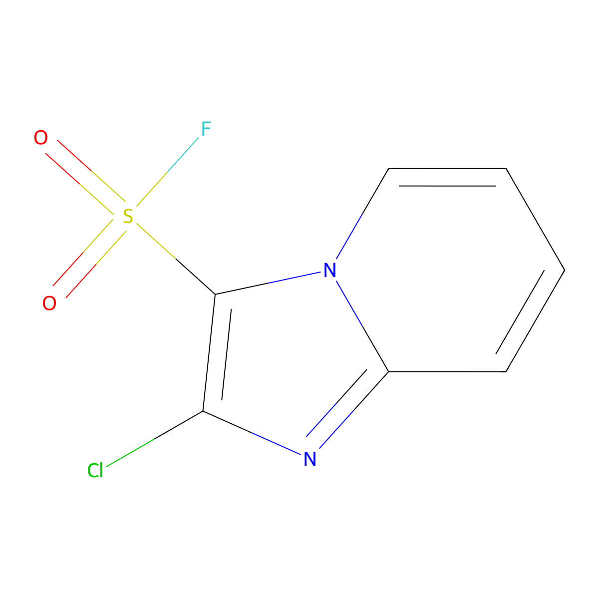 2-Chloroimidazo[1,2-a]pyridine-3-sulfonyl fluoride molecular structure, CAS 1934410-06-6