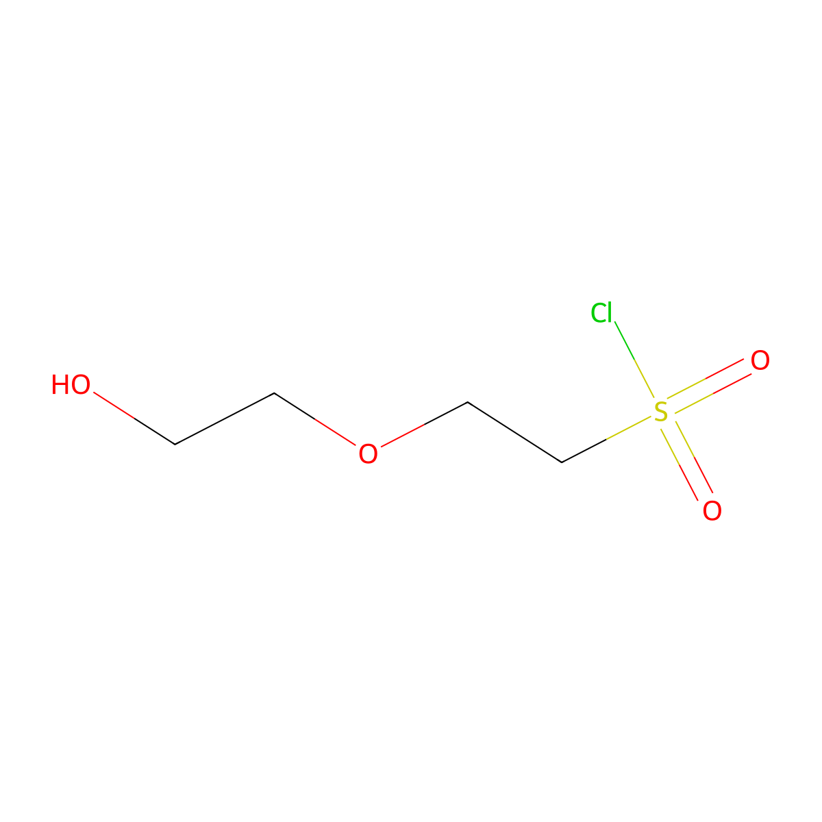2-(2-Hydroxyethoxy)ethane-1-sulfonyl chloride molecular structure, CAS 1934410-81-7