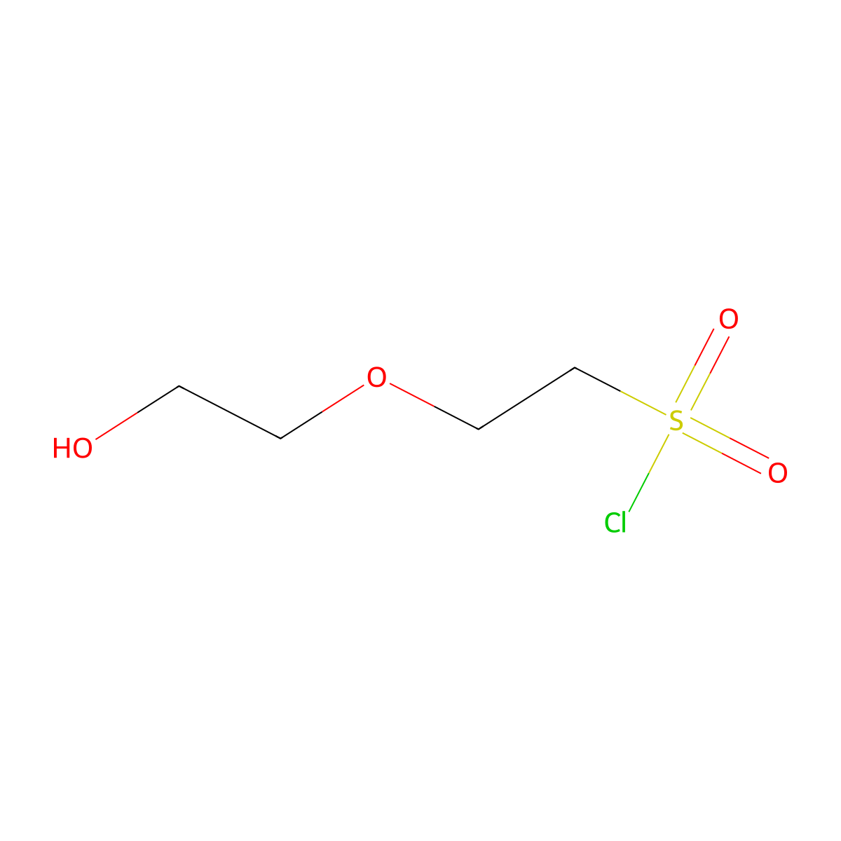2-(2-Hydroxyethoxy)ethane-1-sulfonyl chloride molecular structure, CAS 1934410-81-7