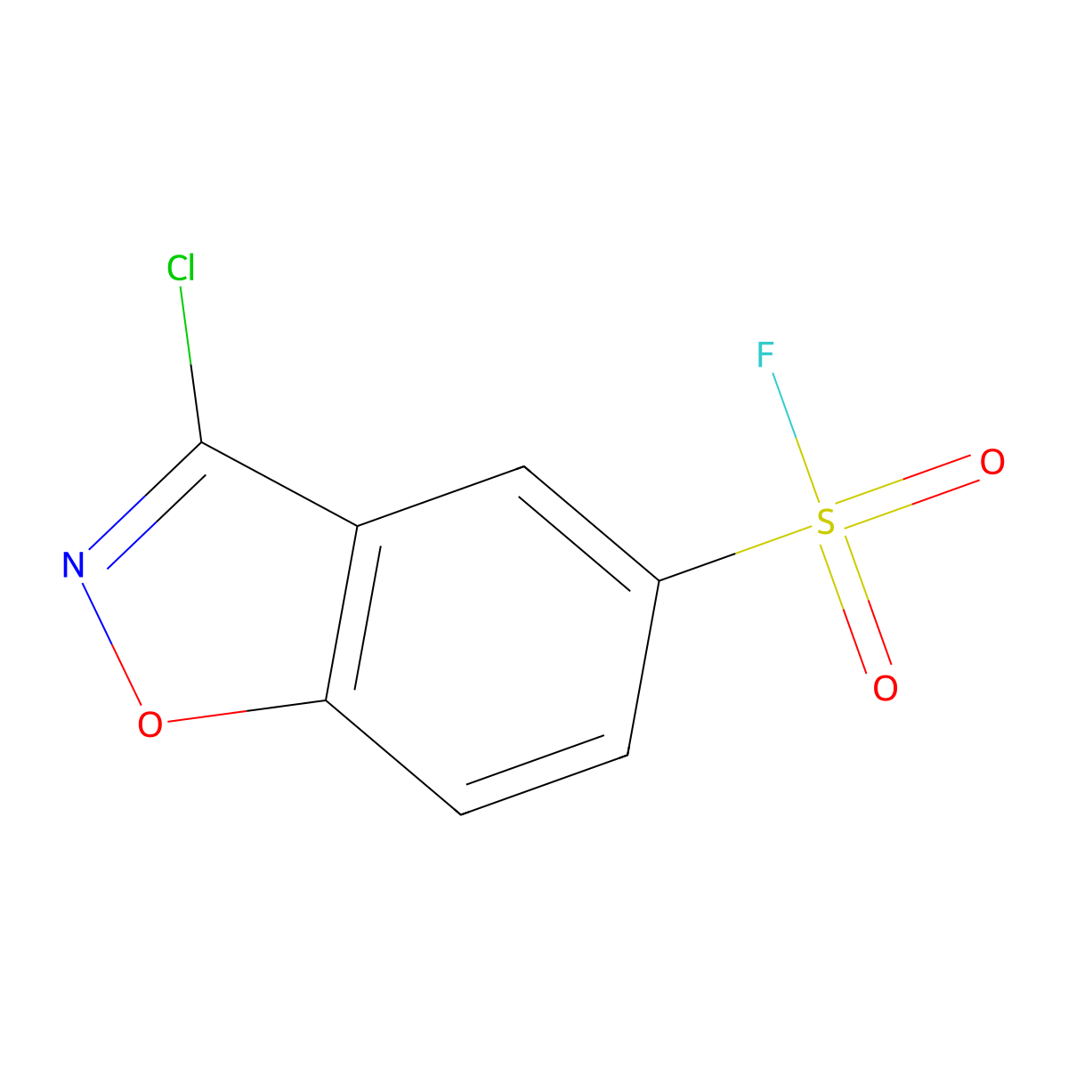 3-Chloro-1,2-benzoxazole-5-sulfonyl fluoride molecular structure, CAS 1934411-90-1