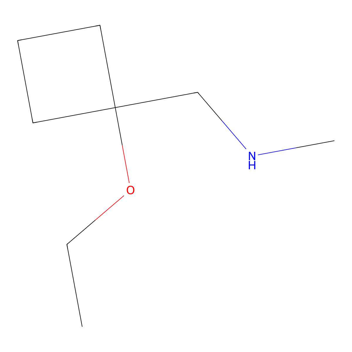 [(1-Ethoxycyclobutyl)methyl](methyl)amine molecular structure, CAS 1934412-19-7