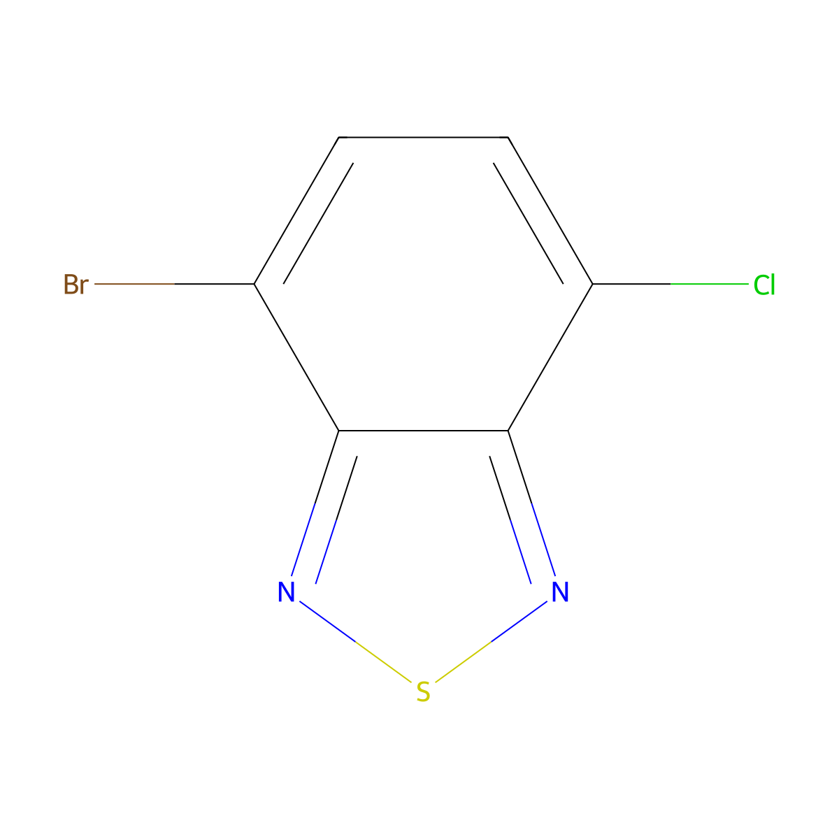 4-Bromo-7-chloro-2,1,3-benzothiadiazole molecular structure, CAS 1934413-82-7