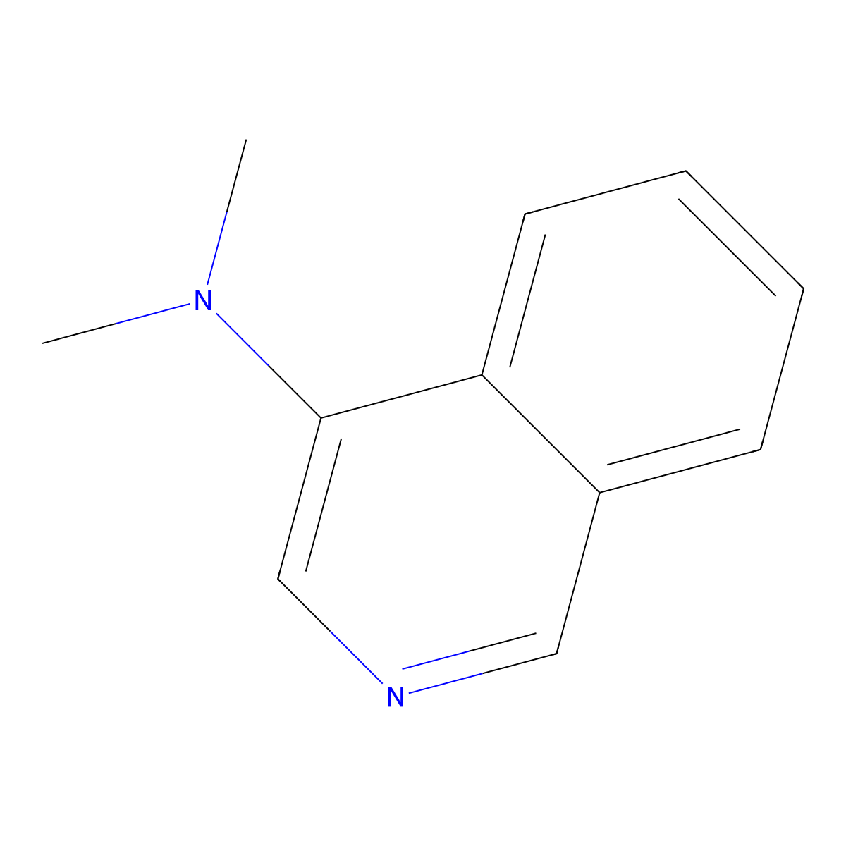 N,N-dimethylisoquinolin-4-amine molecular structure, CAS 1934413-97-4