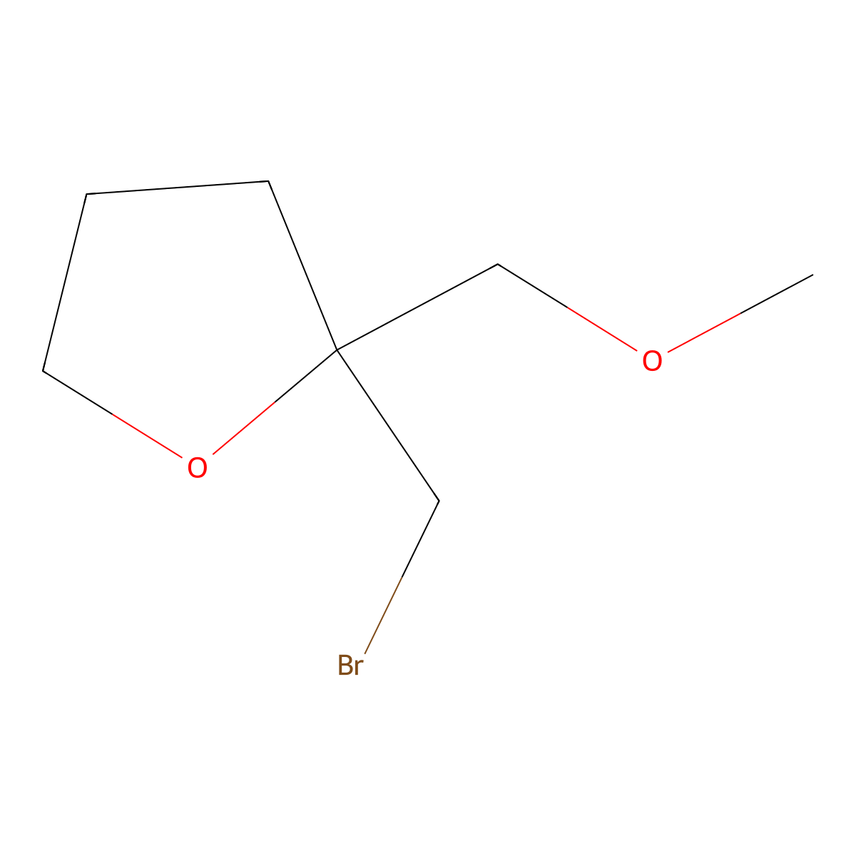 2-(Bromomethyl)-2-(methoxymethyl)oxolane molecular structure, CAS 1934417-22-7