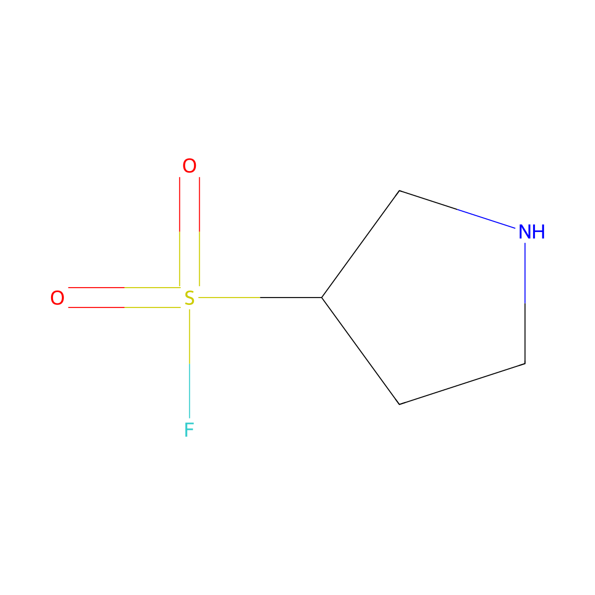 Pyrrolidine-3-sulfonyl fluoride molecular structure, CAS 1934417-93-2